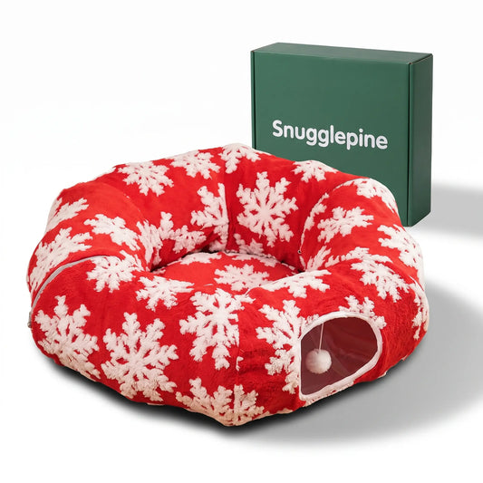 Tree Skirt Cat Bed & Play Tunnel